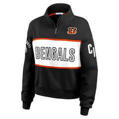 Cincinnati Bengals  WEAR by Erin Andrews Women's Quarter-Zip Jacket