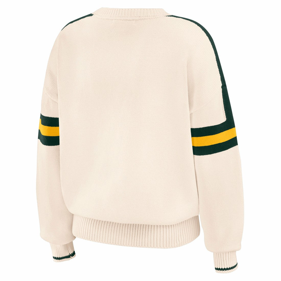 Green Bay Packers  WEAR by Erin Andrews Women's Stripe Pullover Sweater