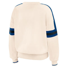 Indianapolis Colts  WEAR by Erin Andrews Women's Stripe Pullover Sweater
