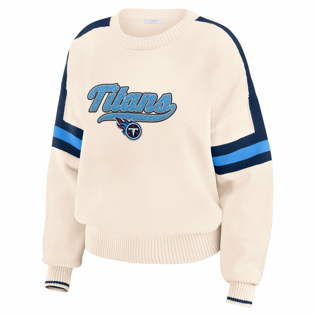 Tennessee Titans  WEAR by Erin Andrews Women's Stripe Pullover Sweater