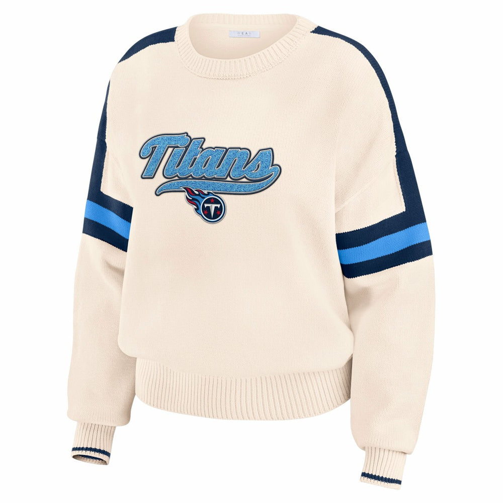 Tennessee Titans  WEAR by Erin Andrews Women's Stripe Pullover Sweater