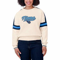 Tennessee Titans  WEAR by Erin Andrews Women's Stripe Pullover Sweater