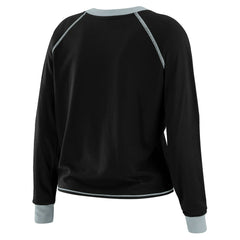Las Vegas Raiders  WEAR by Erin Andrews Women's Tie-Front Long Sleeve T-Shirt