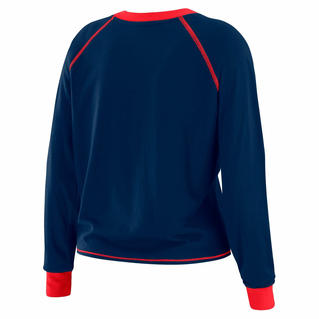 New York Giants  WEAR by Erin Andrews Women's Tie-Front Long Sleeve T-Shirt