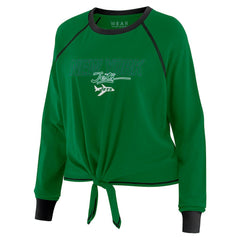 New York Jets  WEAR by Erin Andrews Women's Tie-Front Long Sleeve T-Shirt