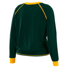 Green Bay Packers  WEAR by Erin Andrews Women's Tie-Front Long Sleeve T-Shirt
