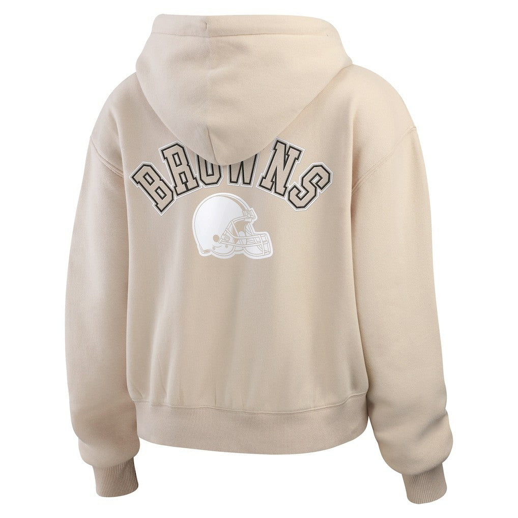 Cleveland Browns  WEAR by Erin Andrews Women's Tonal Full-Zip Hoodie