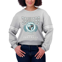 Jacksonville Jaguars  WEAR by Erin Andrews Women's Cropped Pullover Sweatshirt