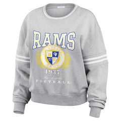 Los Angeles Rams  WEAR by Erin Andrews Women's Cropped Pullover Sweatshirt
