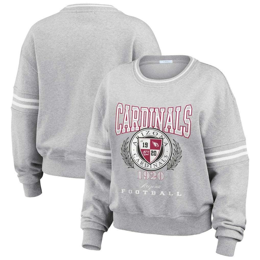 Arizona Cardinals  WEAR by Erin Andrews Women's Cropped Pullover Sweatshirt