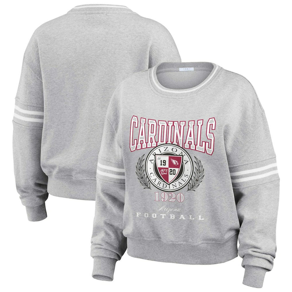 Arizona Cardinals  WEAR by Erin Andrews Women's Cropped Pullover Sweatshirt