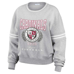 Arizona Cardinals  WEAR by Erin Andrews Women's Cropped Pullover Sweatshirt