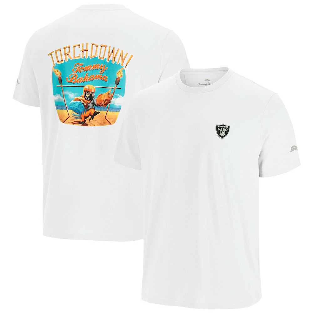 Las Vegas Raiders Tommy Bahama Sport Torchdown Graphic T-Shirt