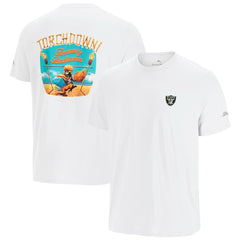 Las Vegas Raiders Tommy Bahama Sport Torchdown Graphic T-Shirt