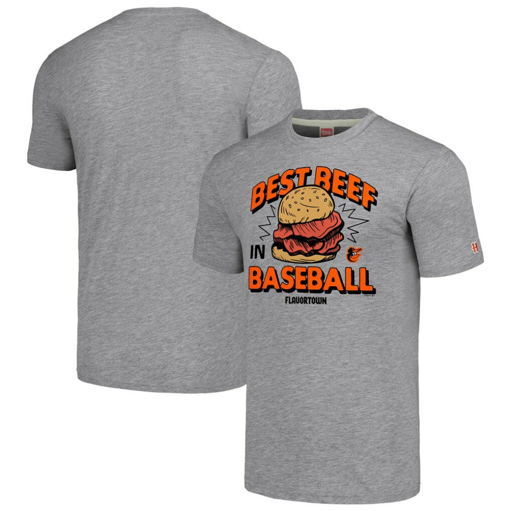 Baltimore Orioles MLB x Guy Fieri’s Flavortown Unisex Tri-Blend T-Shirt | MLB For sale