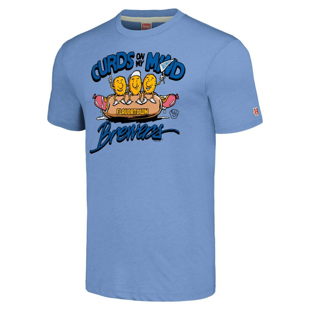 Milwaukee Brewers MLB x Guy Fieri’s Flavortown Unisex Tri-Blend T-Shirt | MLB Outlet