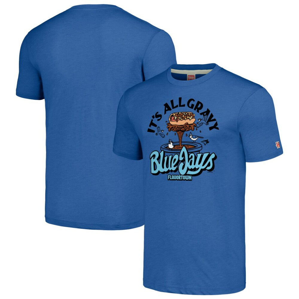 Toronto Blue Jays MLB x Guy Fieri’s Flavortown Unisex Tri-Blend T-Shirt | MLB On Sale