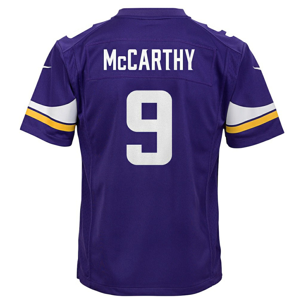 Minnesota Vikings Nike J.J. McCarthy  Youth Game Jersey