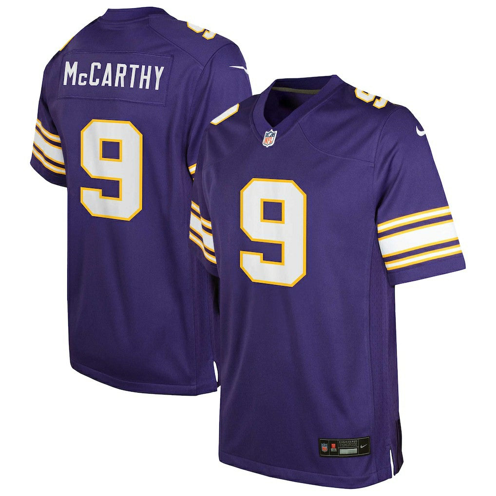 Minnesota Vikings Nike J.J. McCarthy  Youth Game Jersey