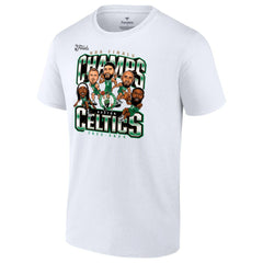 Boston Celtics 2024 NBA Finals Champions Pull Up Jumper Caricature T-Shirt Discount