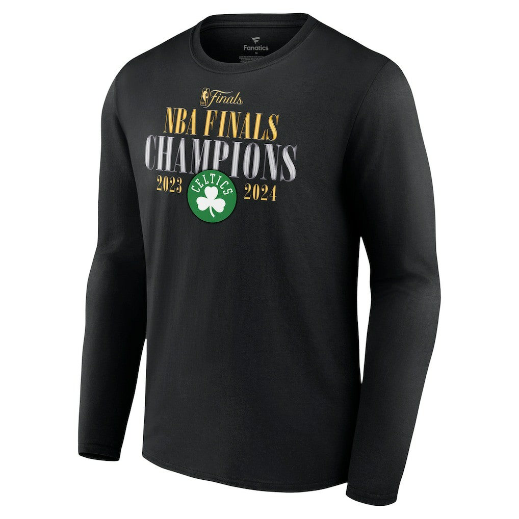 Boston Celtics 2024 NBA Finals Champions Fade Away Jumper Roster Signature Long Sleeve T-Shirt On Sale