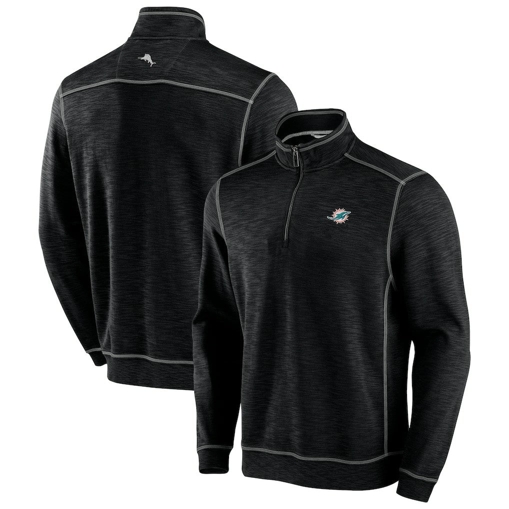Miami Dolphins Tommy Bahama Big & Tall Tobago Bay Half-Zip Sweatshirt