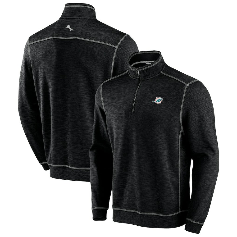 Miami Dolphins Tommy Bahama Big & Tall Tobago Bay Half-Zip Sweatshirt