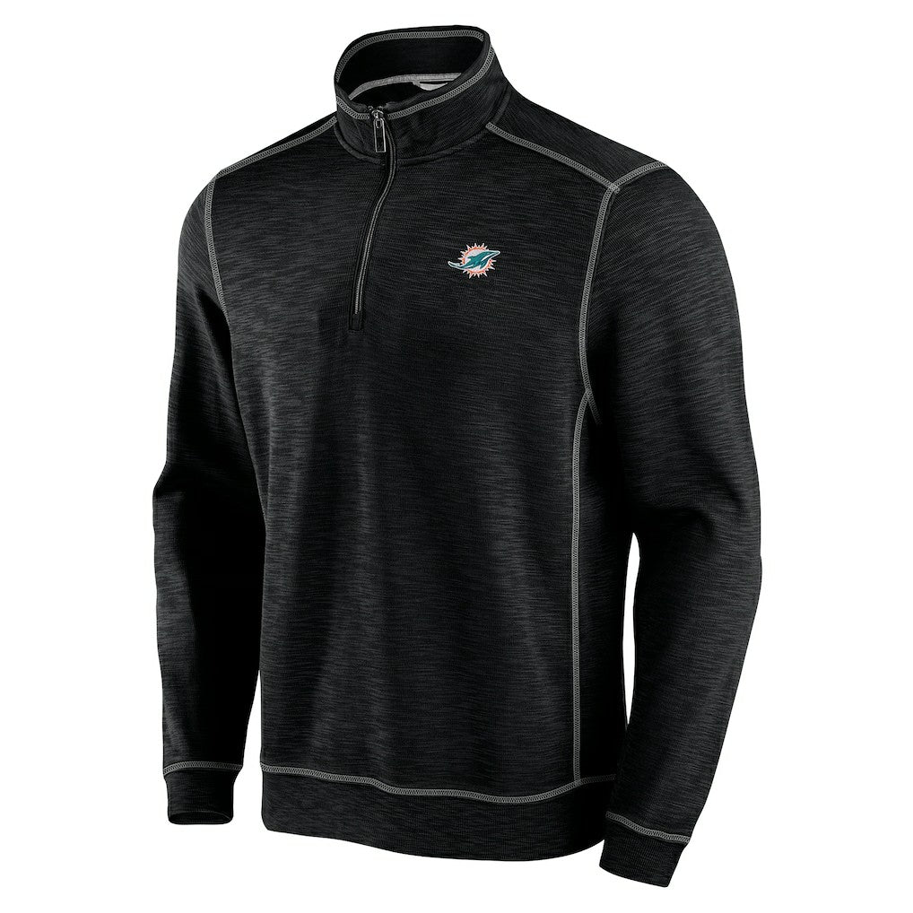 Miami Dolphins Tommy Bahama Tobago Bay Tri-Blend Half-Zip Sweatshirt