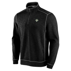 New Orleans Saints Tommy Bahama Tobago Bay Tri-Blend Half-Zip Sweatshirt