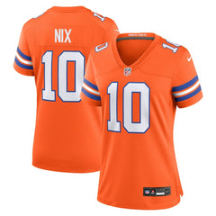 Denver Broncos Nike Bo Nix  Women's Mile High Collection 1977 Throwback Player Game Jersey