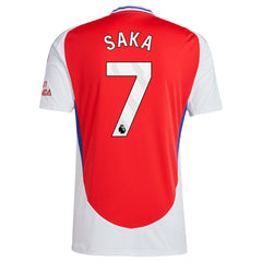 Bukayo Saka Arsenal 2024/25 Home Replica Player Jersey – Red - Adidas