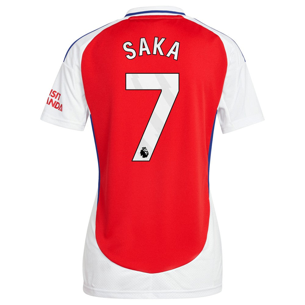 Bukayo Saka Arsenal Women's 2024/25 Home Replica Player Jersey – Red - Adidas