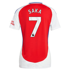 Bukayo Saka Arsenal Women's 2024/25 Home Replica Player Jersey – Red - Adidas