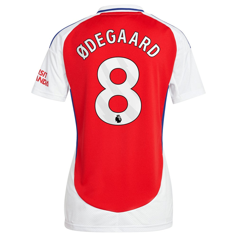 Martin Odegaard Arsenal Women's 2024/25 Home Replica Player Jersey – Red - Adidas