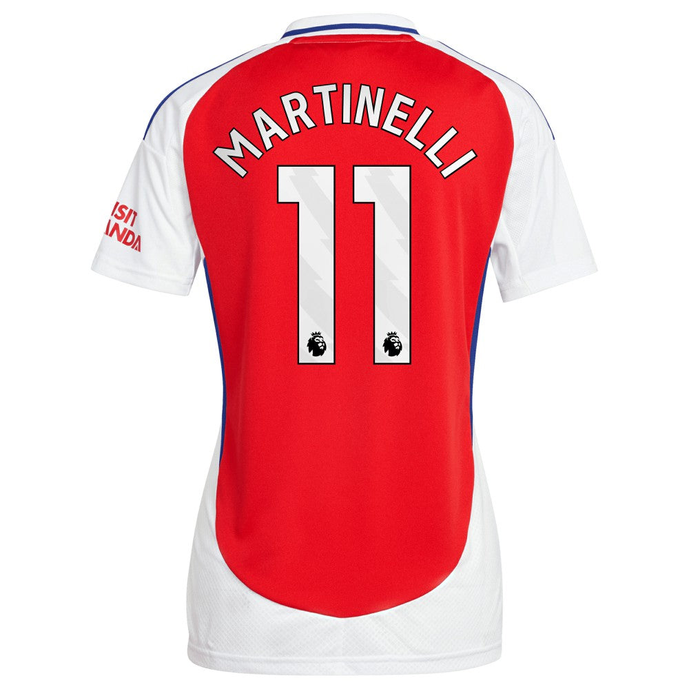Gabriel Martinelli Arsenal Women's 2024/25 Home Replica Player Jersey – Red - Adidas