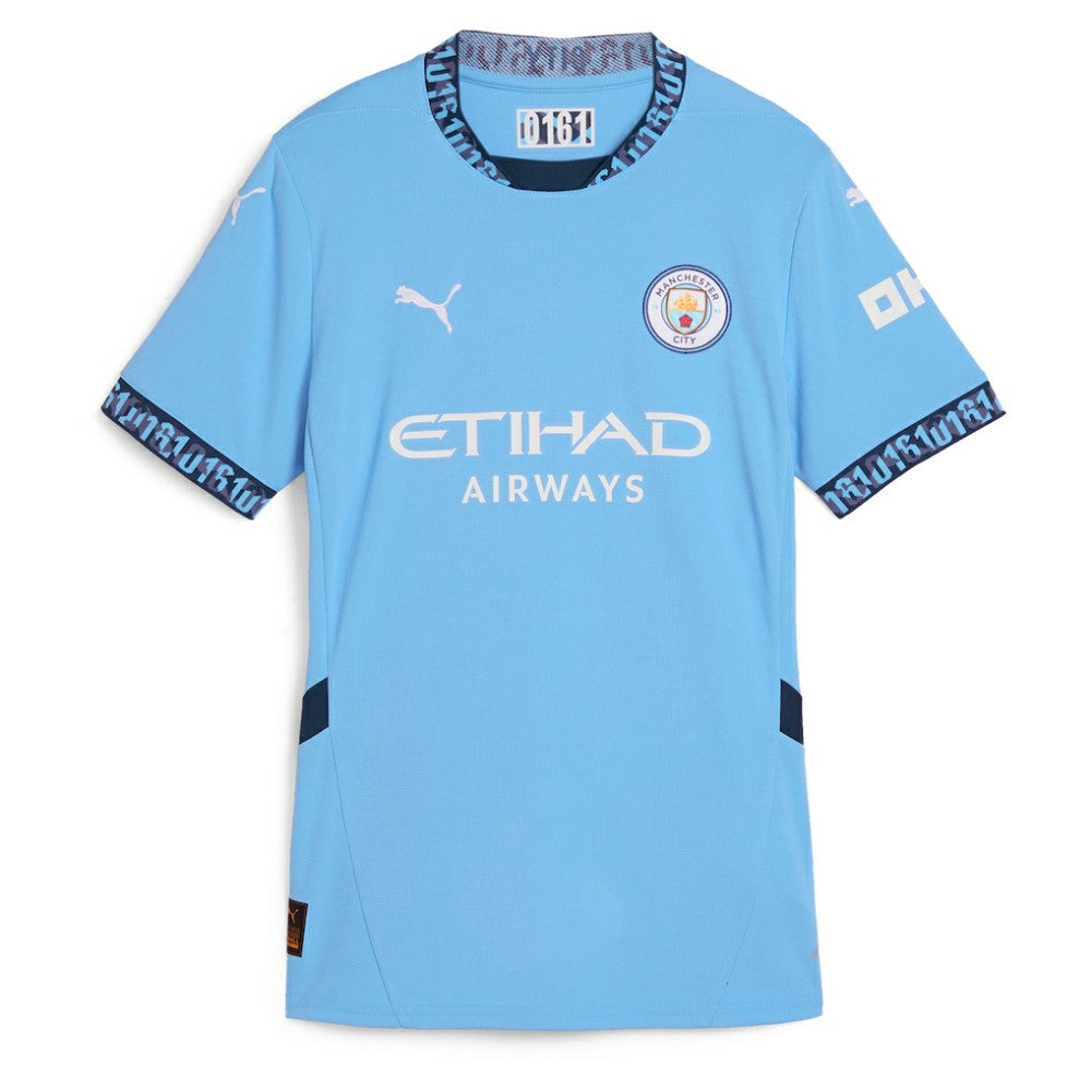 Erling Haaland Manchester City Women's 2024/25 Home Replica Player Jersey Light Blue - Puma