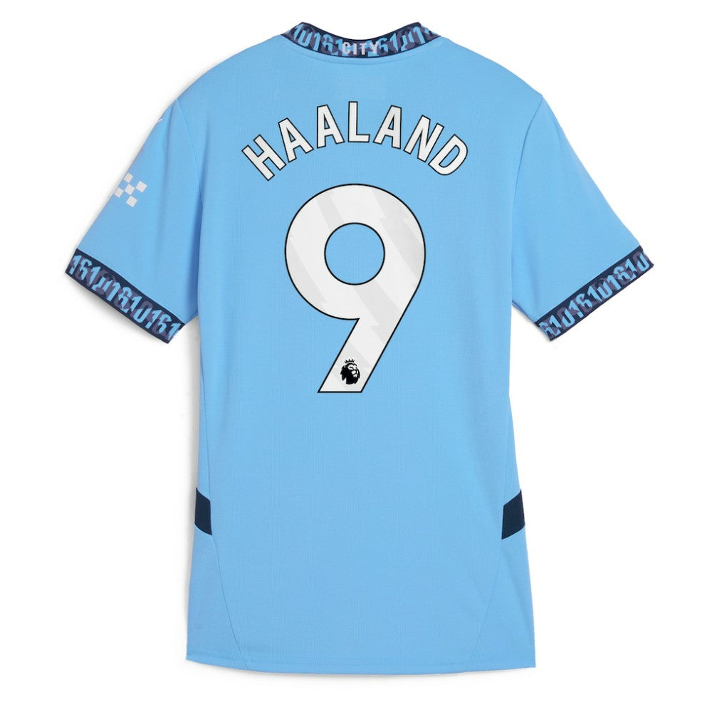Erling Haaland Manchester City Women's 2024/25 Home Replica Player Jersey Light Blue - Puma