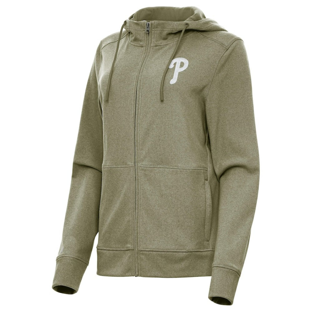 Philadelphia Phillies Antigua Women's Seeker Full-Zip Hoodie Jacket | MLB Online