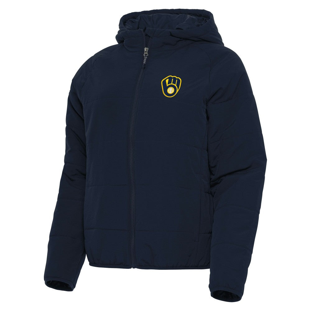 Milwaukee Brewers Antigua Women's Universe Full-Zip Hoodie Jacket | MLB Outlet
