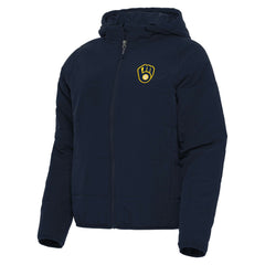 Milwaukee Brewers Antigua Women's Universe Full-Zip Hoodie Jacket | MLB Outlet