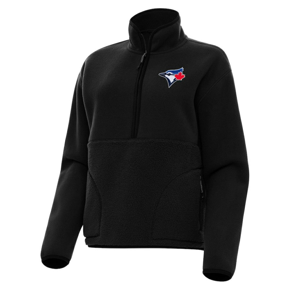 Toronto Blue Jays Antigua Women's Figure Half-Zip Sweatshirt | MLB On Sale