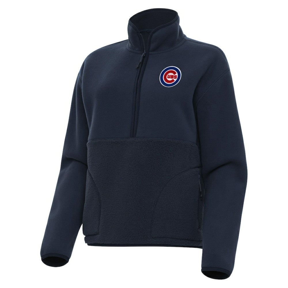 Chicago Cubs Antigua Women's Figure Half-Zip Sweatshirt | MLB New