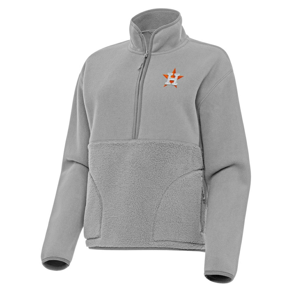 Houston Astros Antigua Women's Figure Half-Zip Sweatshirt | MLB New