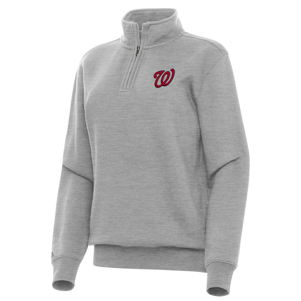 Washington Nationals Antigua Women's Victory Quarter-Zip Sweatshirt | MLB Discount