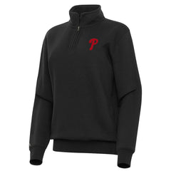 Philadelphia Phillies Antigua Women's Victory Quarter-Zip Sweatshirt | MLB Online