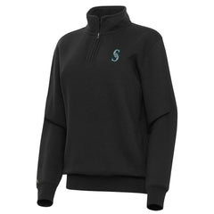 Seattle Mariners Antigua Women's Victory Quarter-Zip Sweatshirt | MLB Online