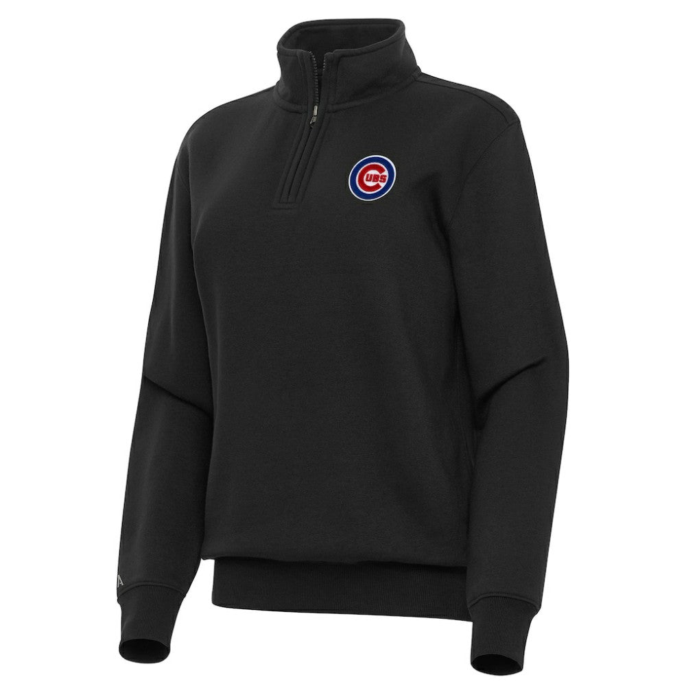 Chicago Cubs Antigua Women's Victory Quarter-Zip Sweatshirt | MLB New
