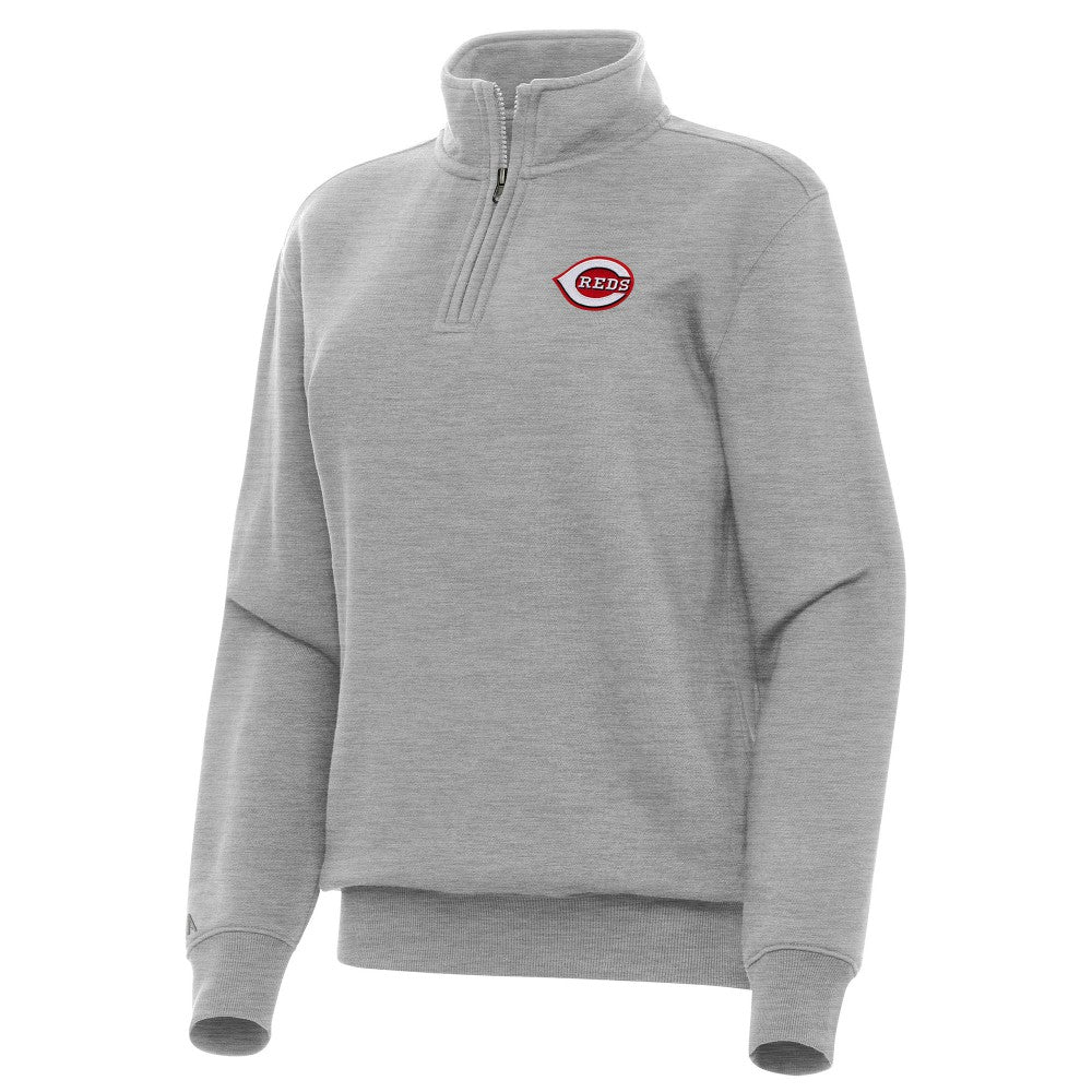 Cincinnati Reds Antigua Women's Victory Quarter-Zip Sweatshirt | MLB Online