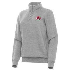 Cincinnati Reds Antigua Women's Victory Quarter-Zip Sweatshirt | MLB Online