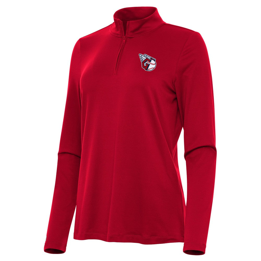 Cleveland Guardians Antigua Women's Reprocess Quarter-Zip Top - Red | MLB Near me